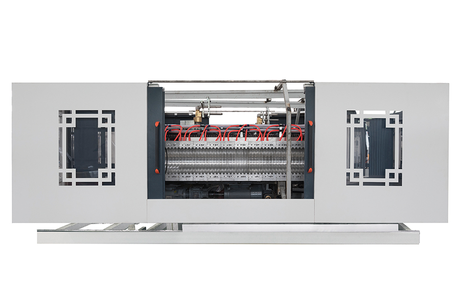 Ligne d'extrusion de tuyau ondulé à double paroi refroidie à l'eau de type horizontal en PEHD PP PVC de grand diamètre 